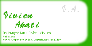 vivien apati business card